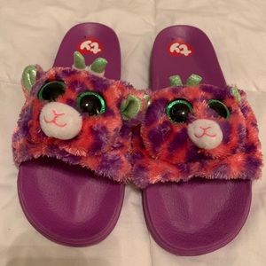 TY Beenie boo purple slippers